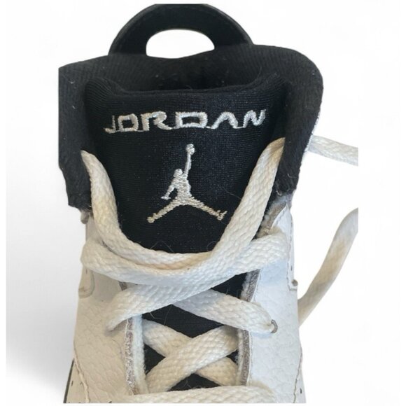 Air Jordan 6 Retro Lace Up Sneakers Toddler Size 8C White Black - Picture 16 of 16